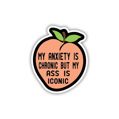 ANXIETY KA PEACH, PECHE ICONIC HAI STICKER