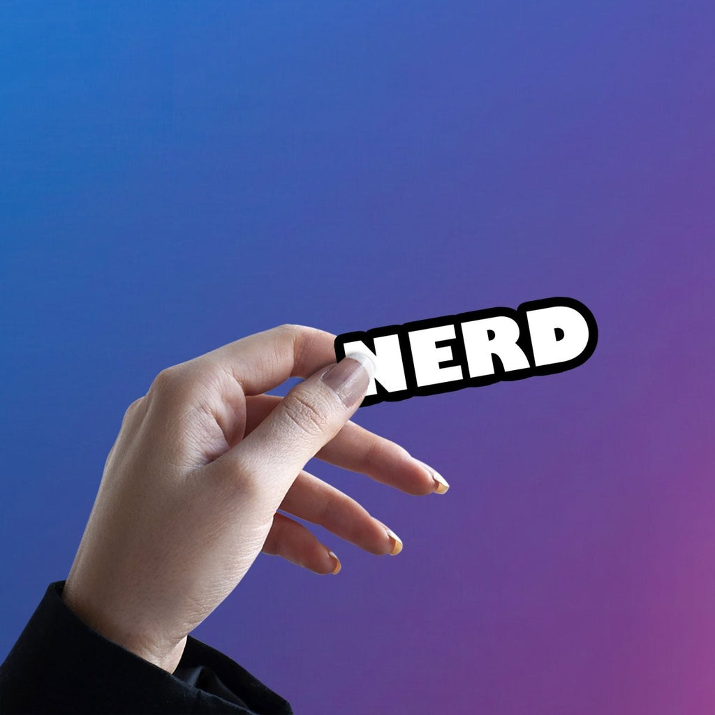 THE NERD CREDENTIAL STICKER - stickyfunk premium stickers