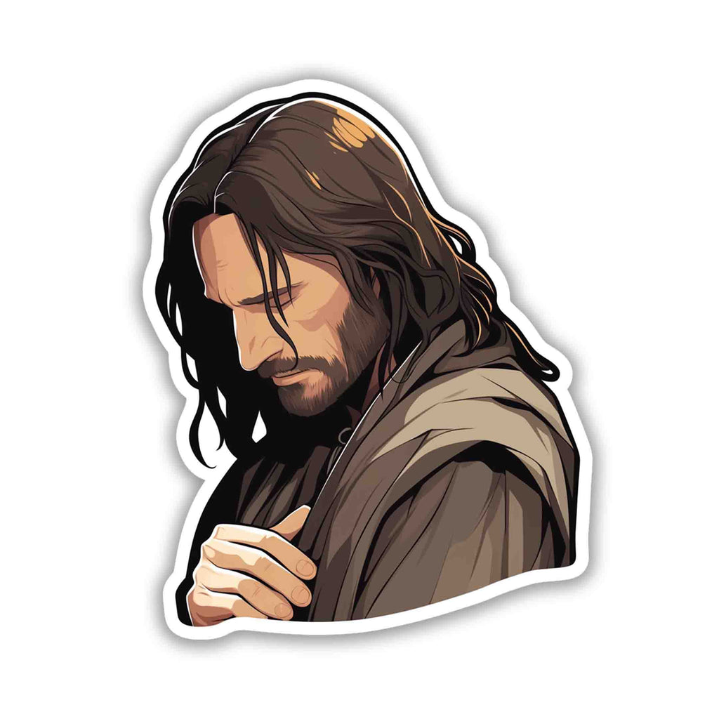 LOTR SAD ARAGORN STICKER - stickyfunk premium stickers