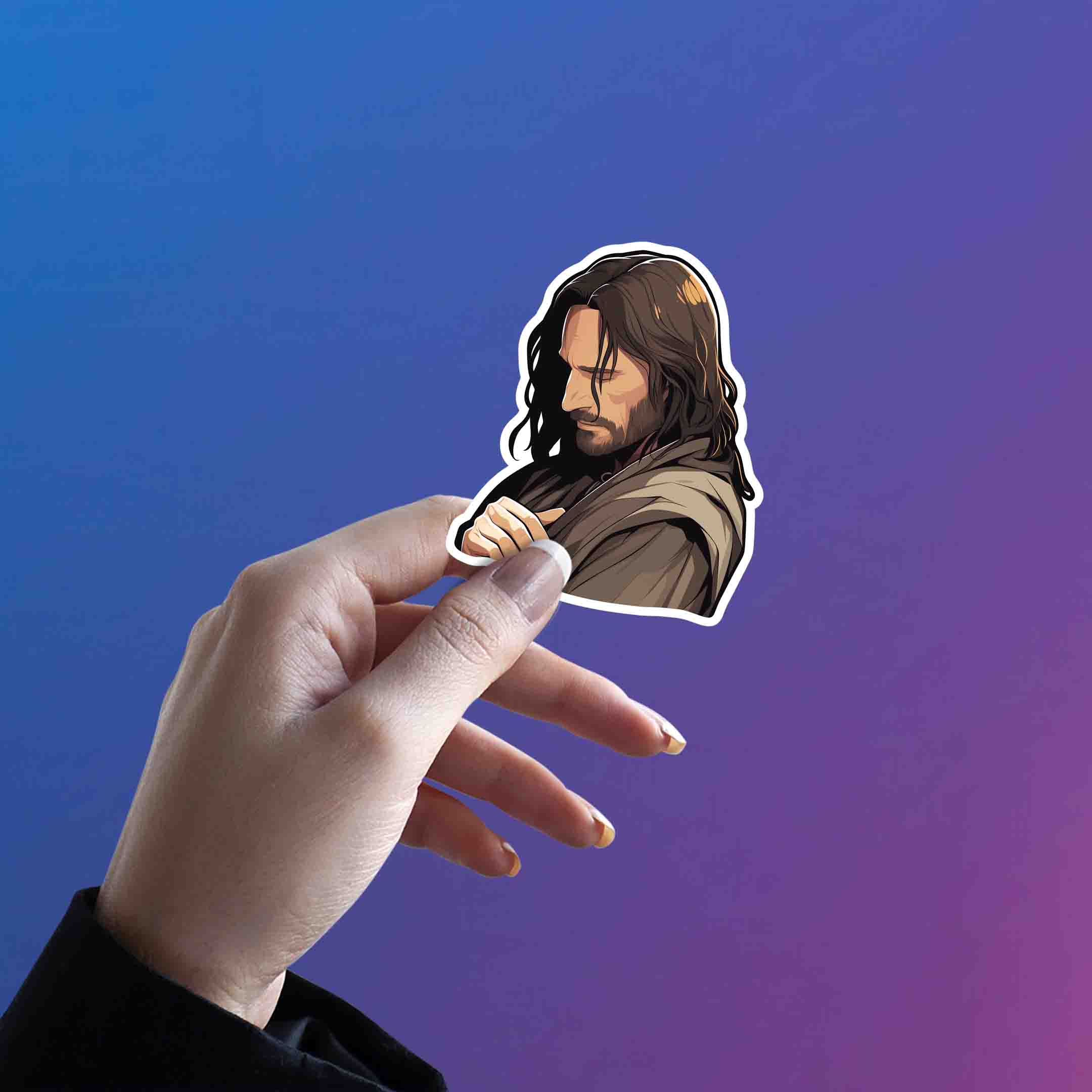 LOTR SAD ARAGORN STICKER - stickyfunk premium stickers