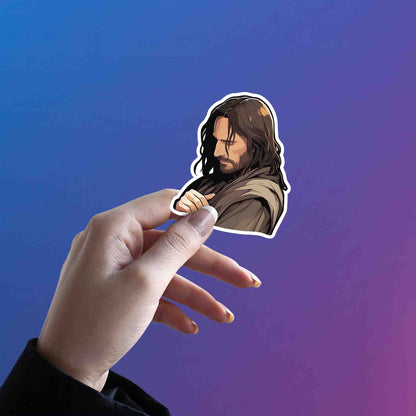 LOTR SAD ARAGORN STICKER - stickyfunk premium stickers