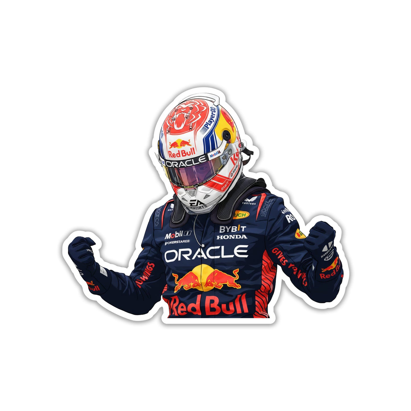MAX VERSTAPPEN - HALO CELEBRATION STICKER