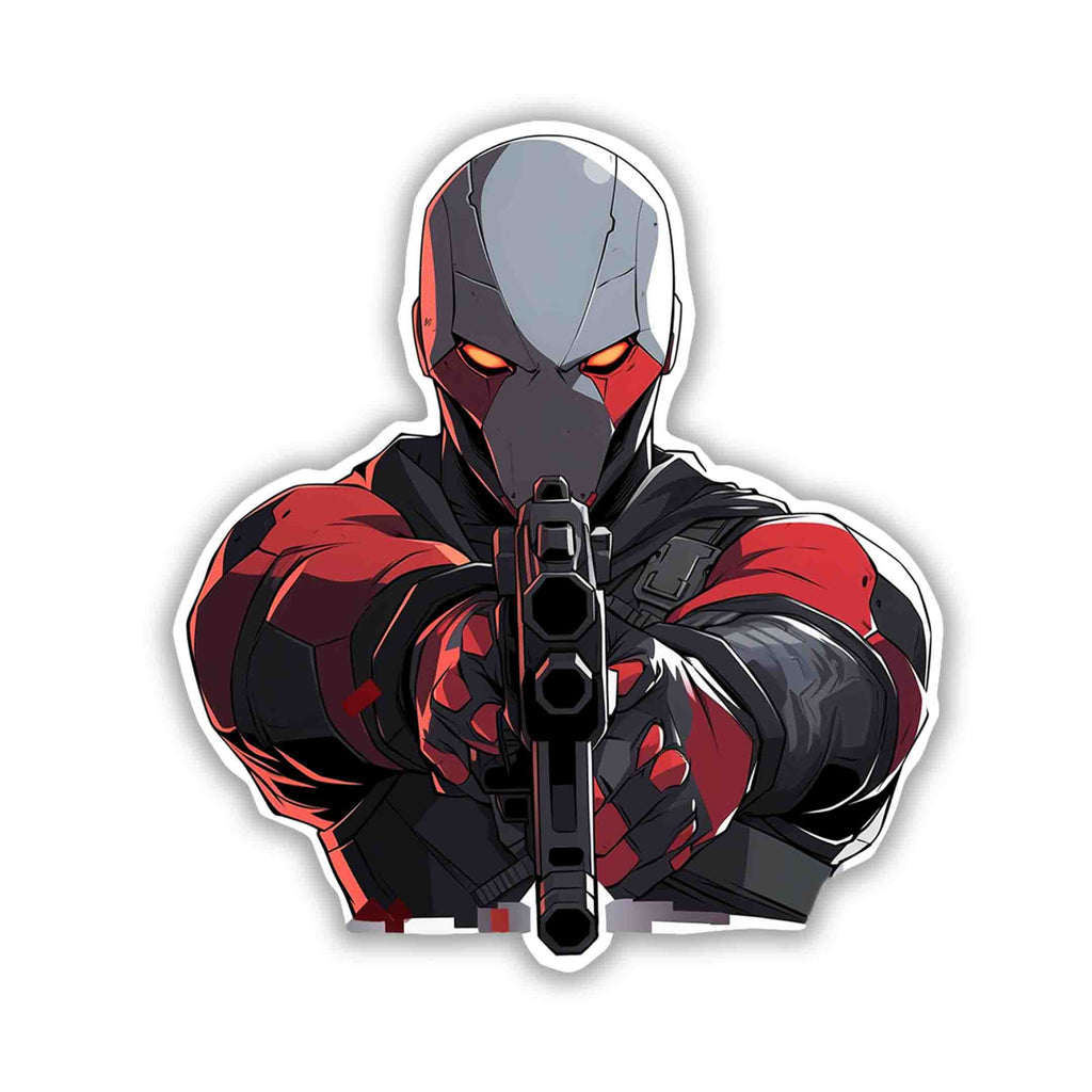 DEADSHOT WITH GUN STICKER - stickyfunk premium stickers