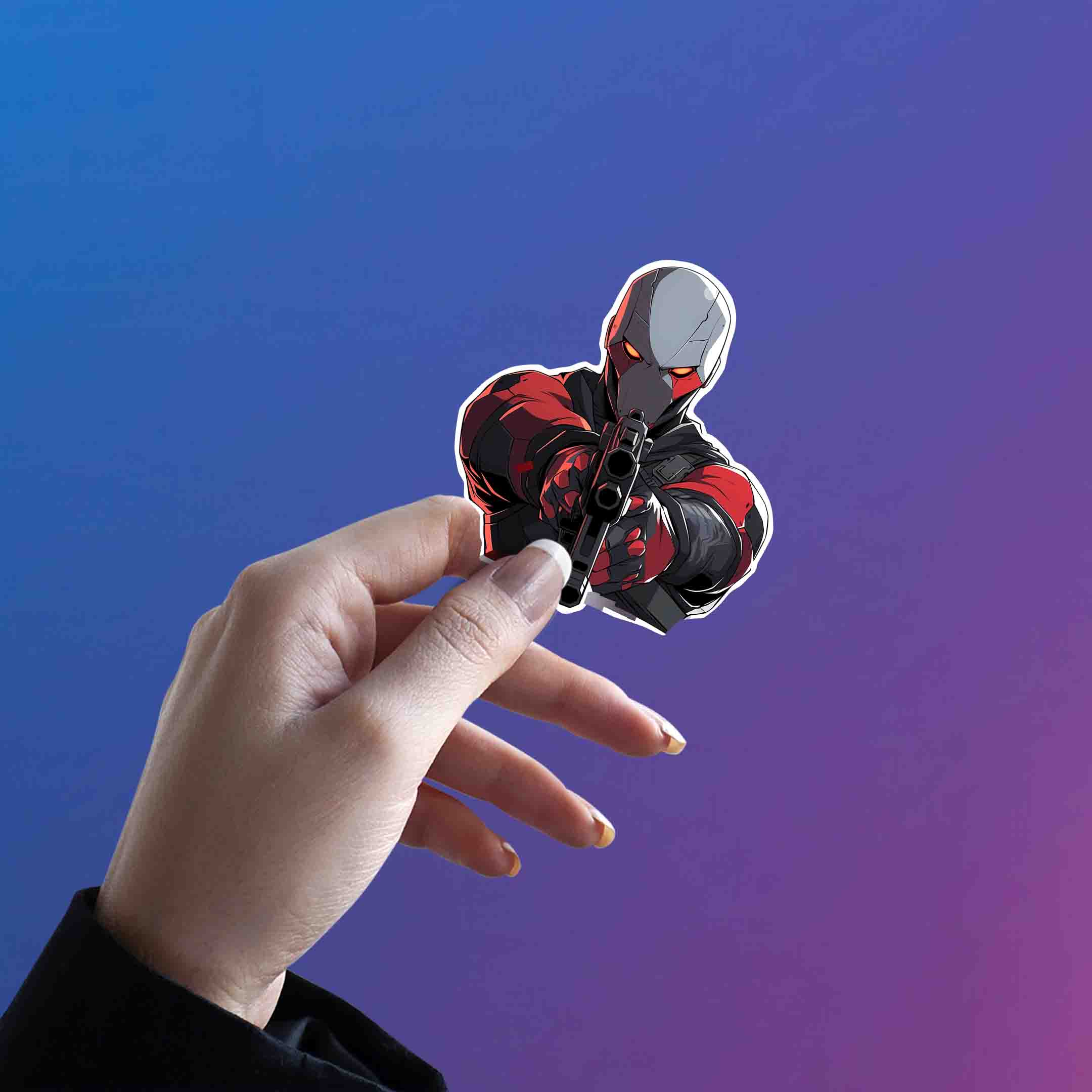 DEADSHOT WITH GUN STICKER - stickyfunk premium stickers