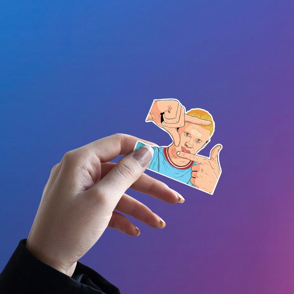 ERLING HAALAND | MANCITY STICKER - 9 - stickyfunk premium stickers