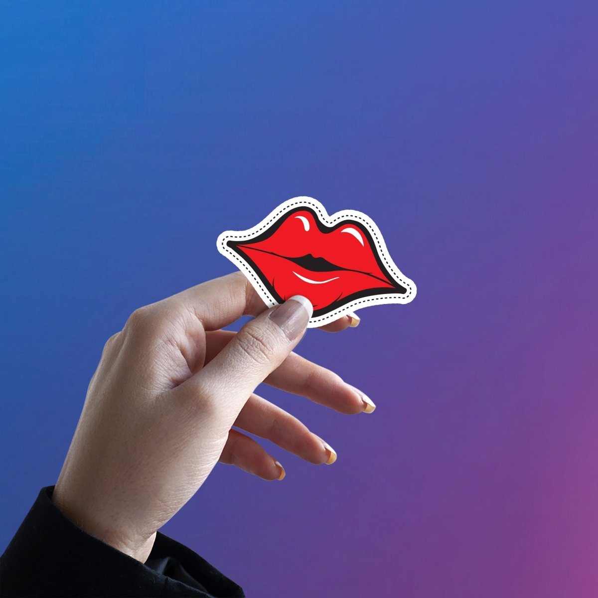 HOT LIPS POP STICKER