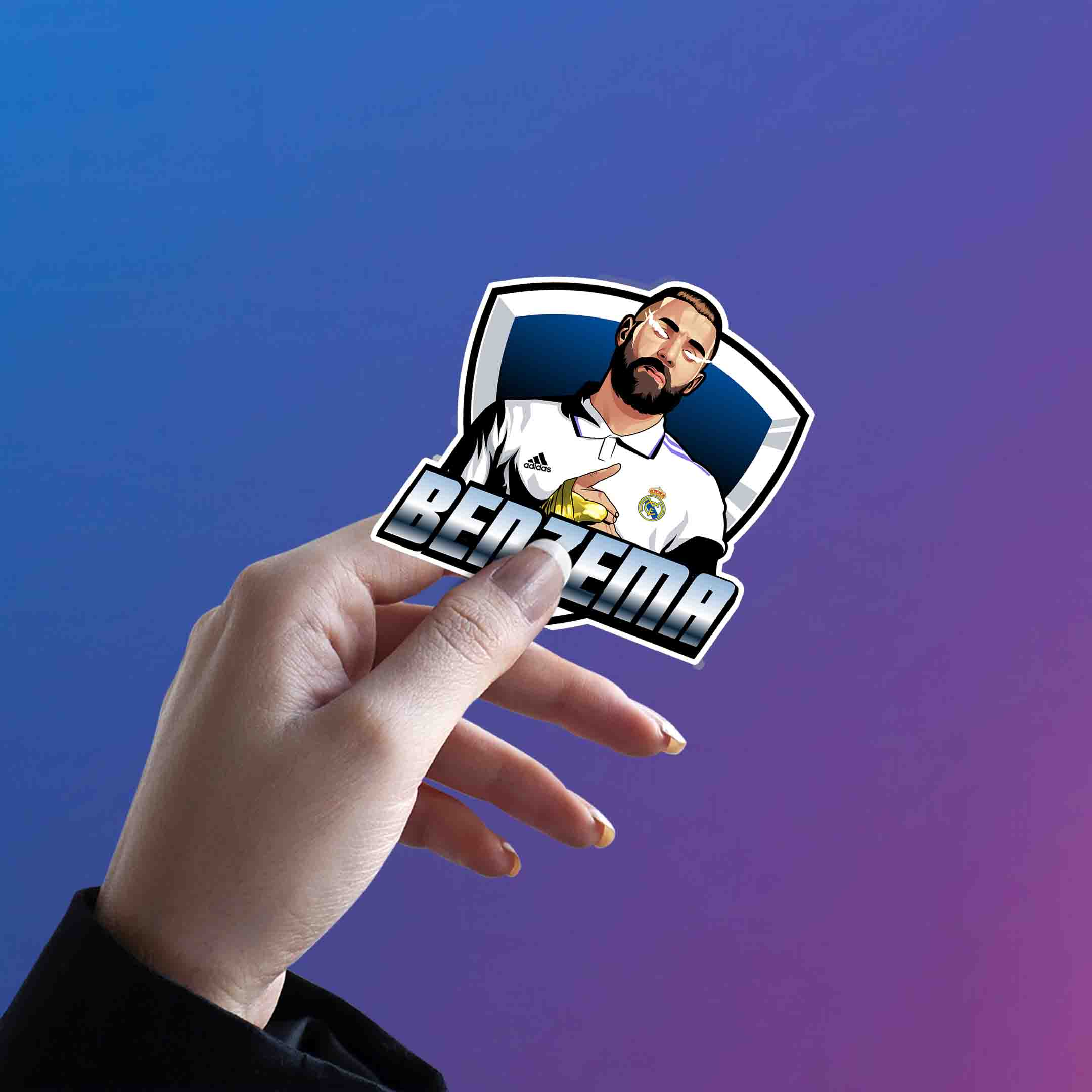 BENZEMA STICKER - 1 - stickyfunk premium stickers