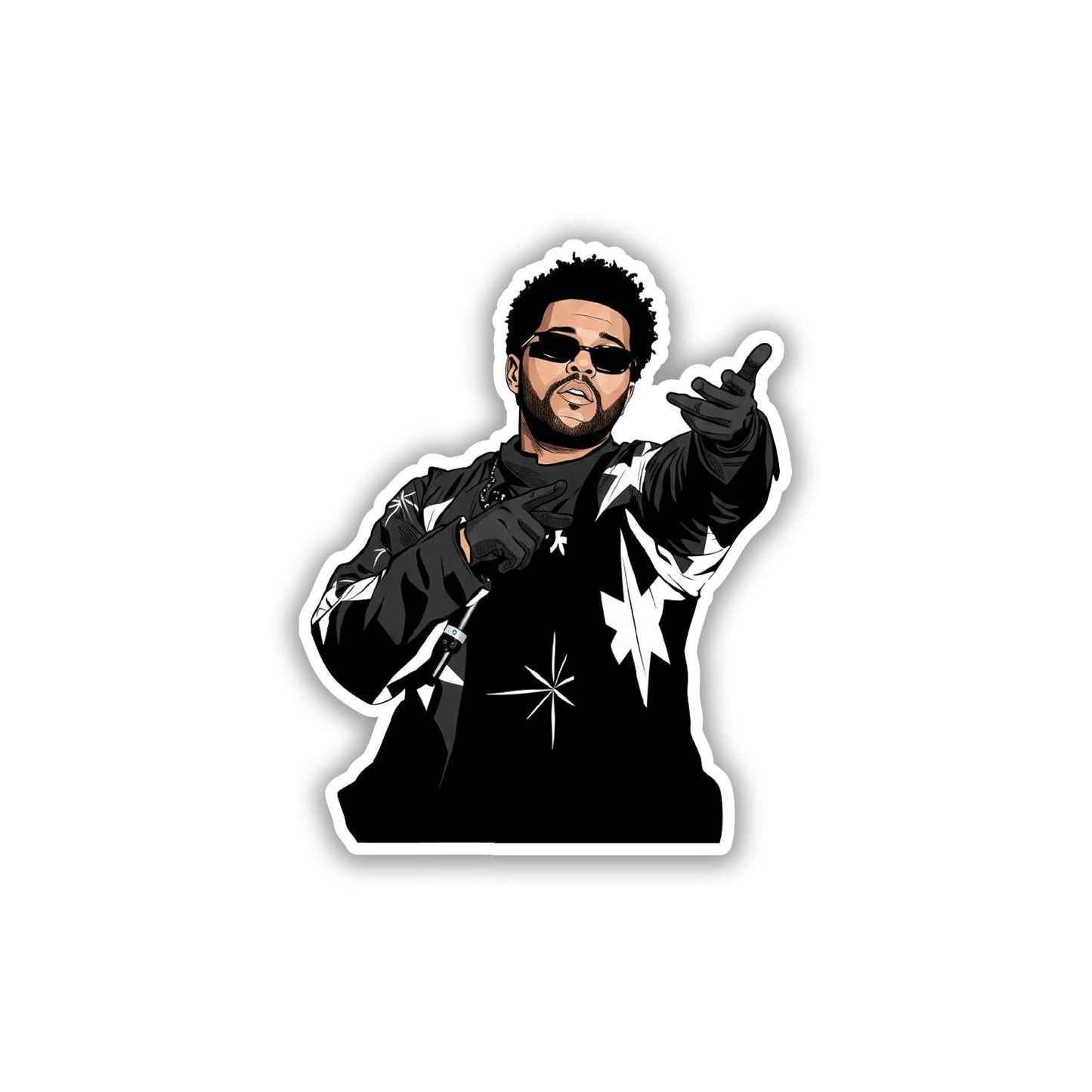 THE WEEKND - STARBOY ON STAGE STICKER