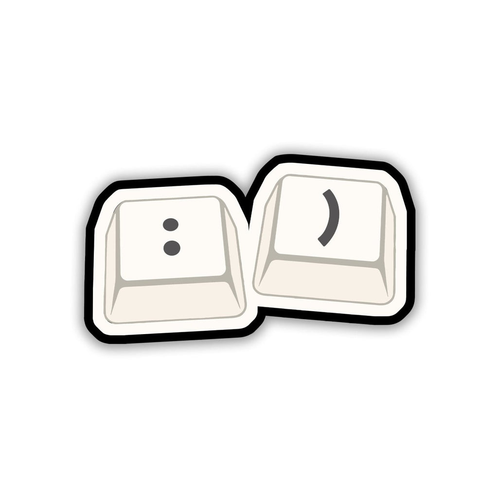 THE ROOT SMIRK STICKER - stickyfunk premium stickers