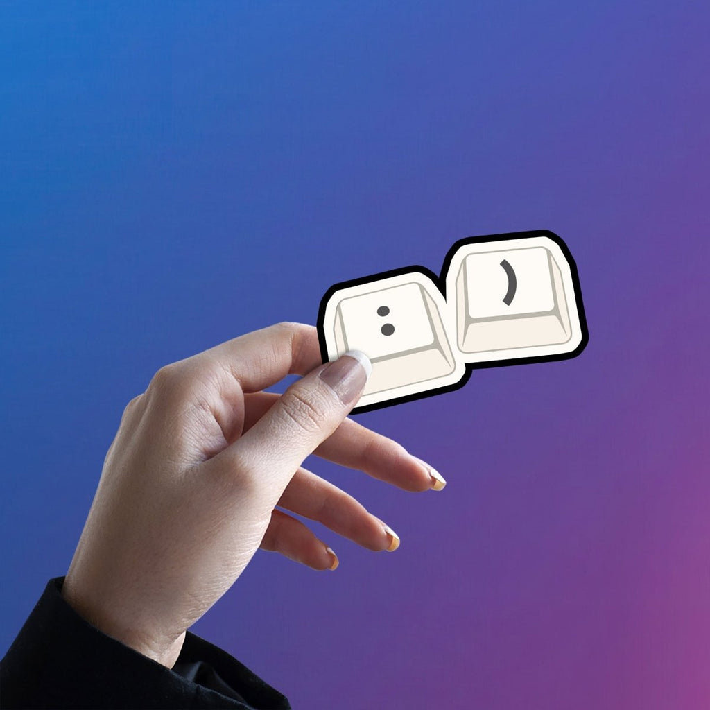 THE ROOT SMIRK STICKER - stickyfunk premium stickers