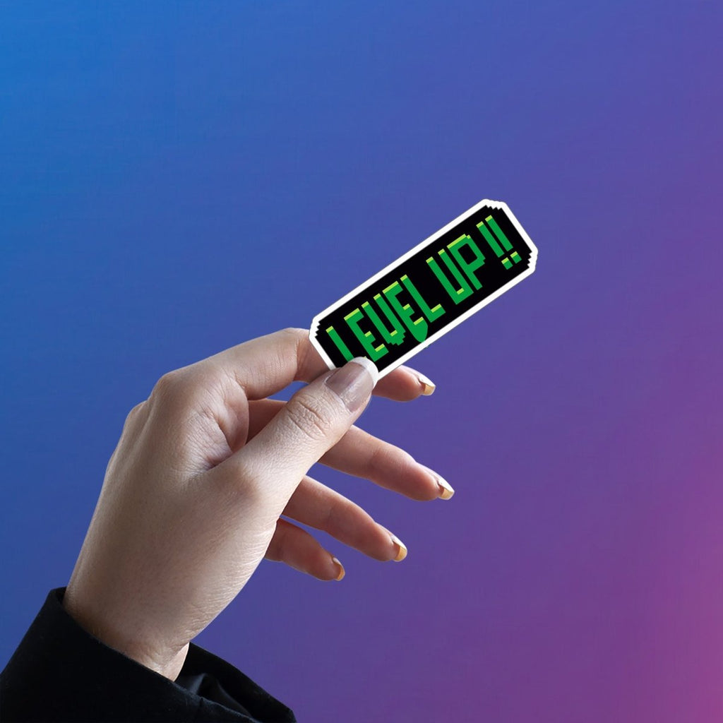 LEVEL UP BRO, BAS GAME HAI STICKER - stickyfunk premium stickers