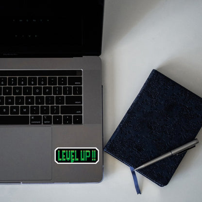 LEVEL UP BRO, BAS GAME HAI STICKER - stickyfunk premium stickers