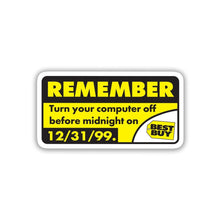 THE Y2K SURVIVOR BADGE STICKER