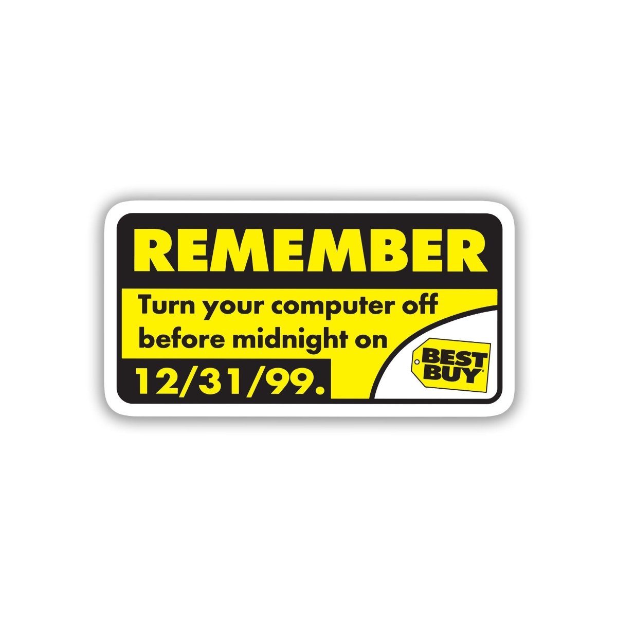 THE Y2K SURVIVOR BADGE STICKER - stickyfunk premium stickers