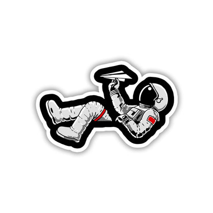 LOST IN SPACE, STILL PAPER CHASING STICKER - stickyfunk premium stickers