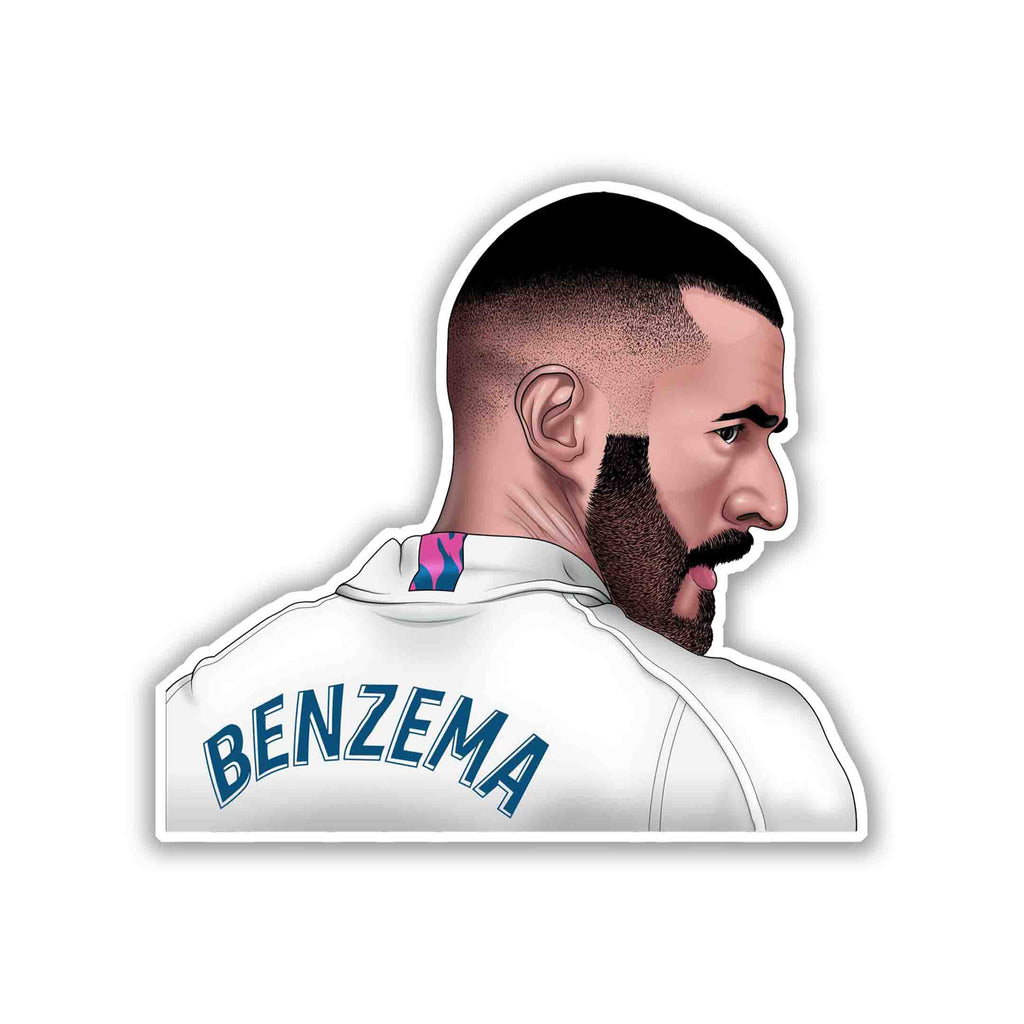 BENZEMA STICKER - 2 - stickyfunk premium stickers