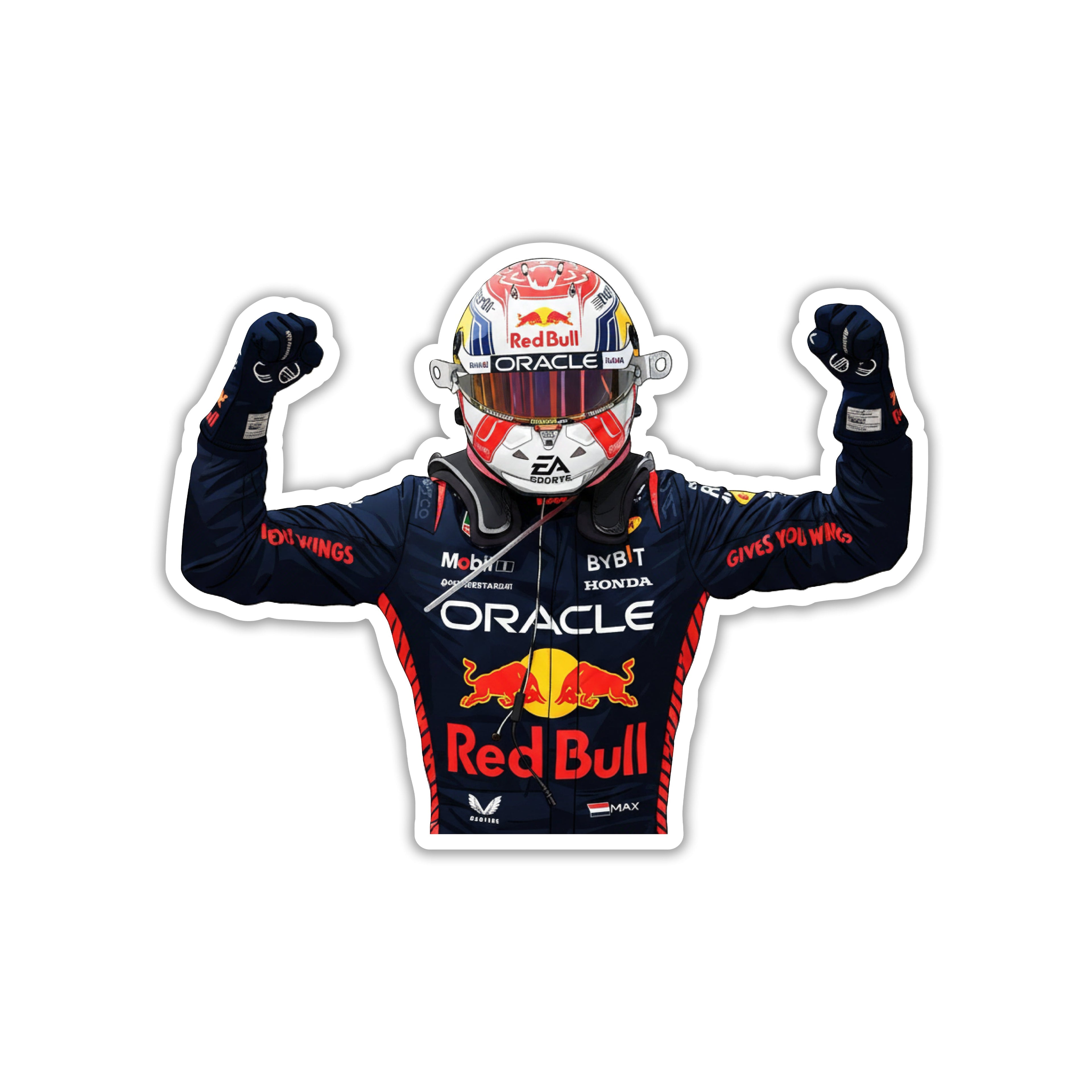 MAX VERSTAPPEN - TITAN OF THE TRACK STICKER