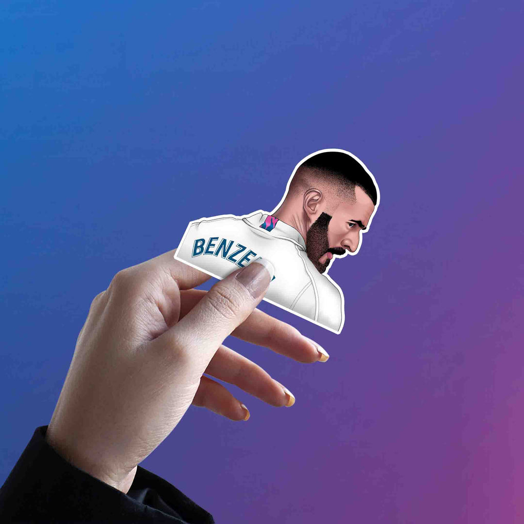 BENZEMA STICKER - 2 - stickyfunk premium stickers