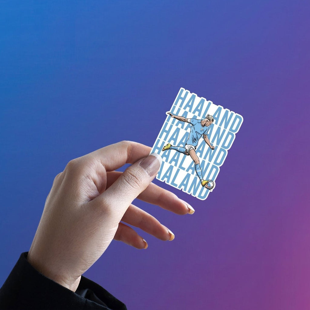 ERLING HAALAND | MANCITY STICKER - 2 - stickyfunk premium stickers