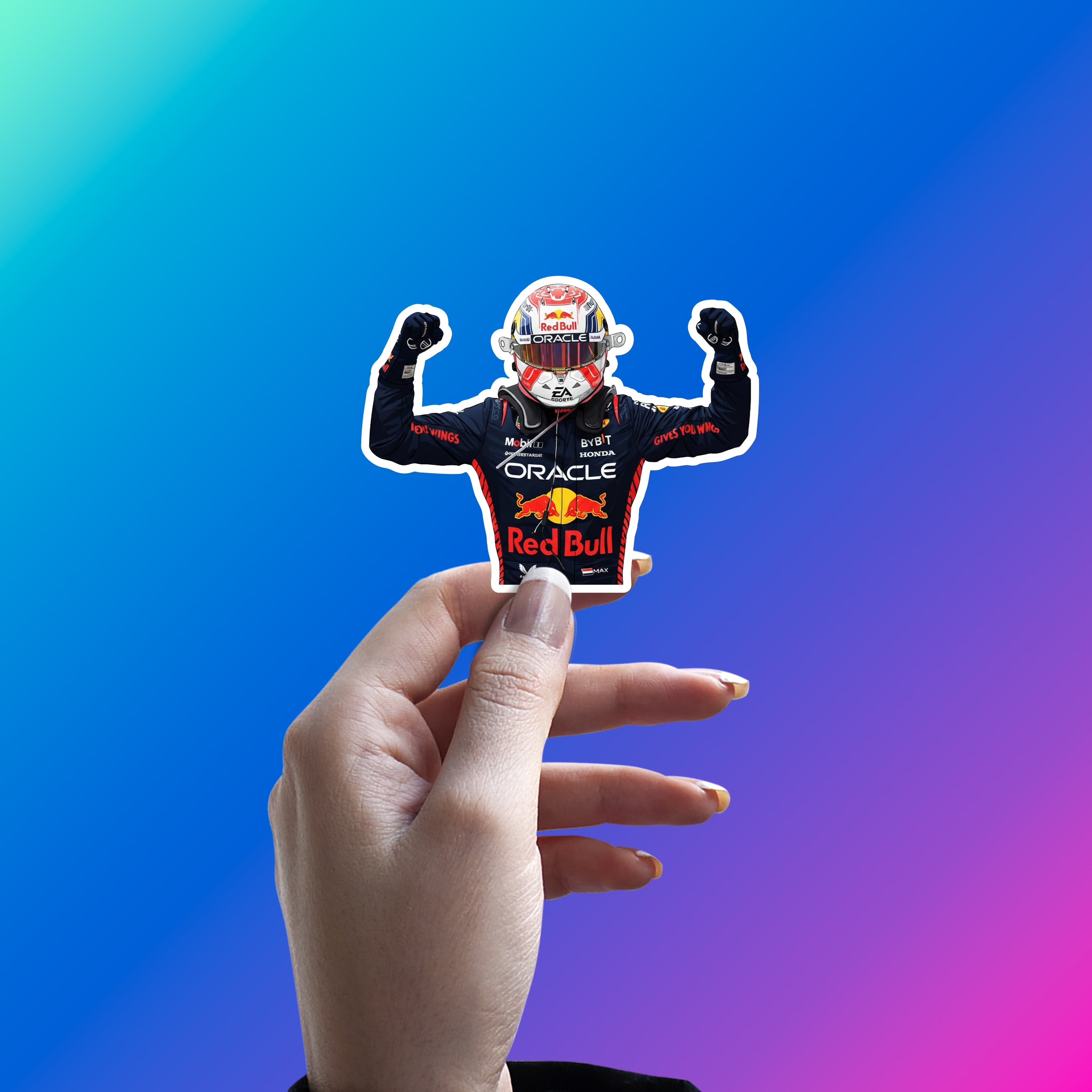 MAX VERSTAPPEN - TITAN OF THE TRACK STICKER