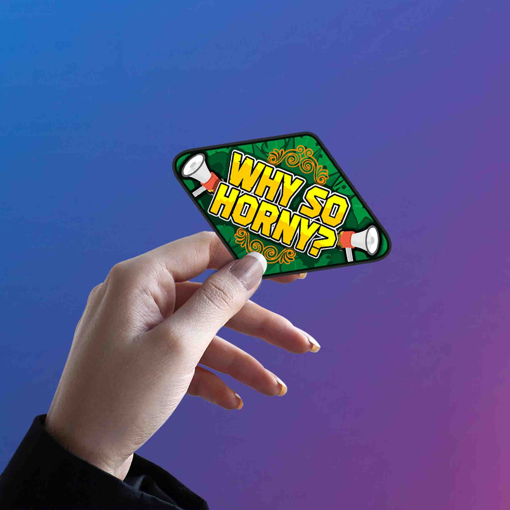 WHY SO HORNY STICKER - stickyfunk premium stickers
