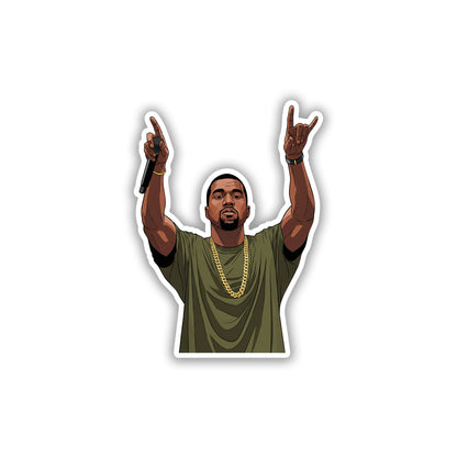KANYE WEST - YEEZUS ON STAGE STICKER