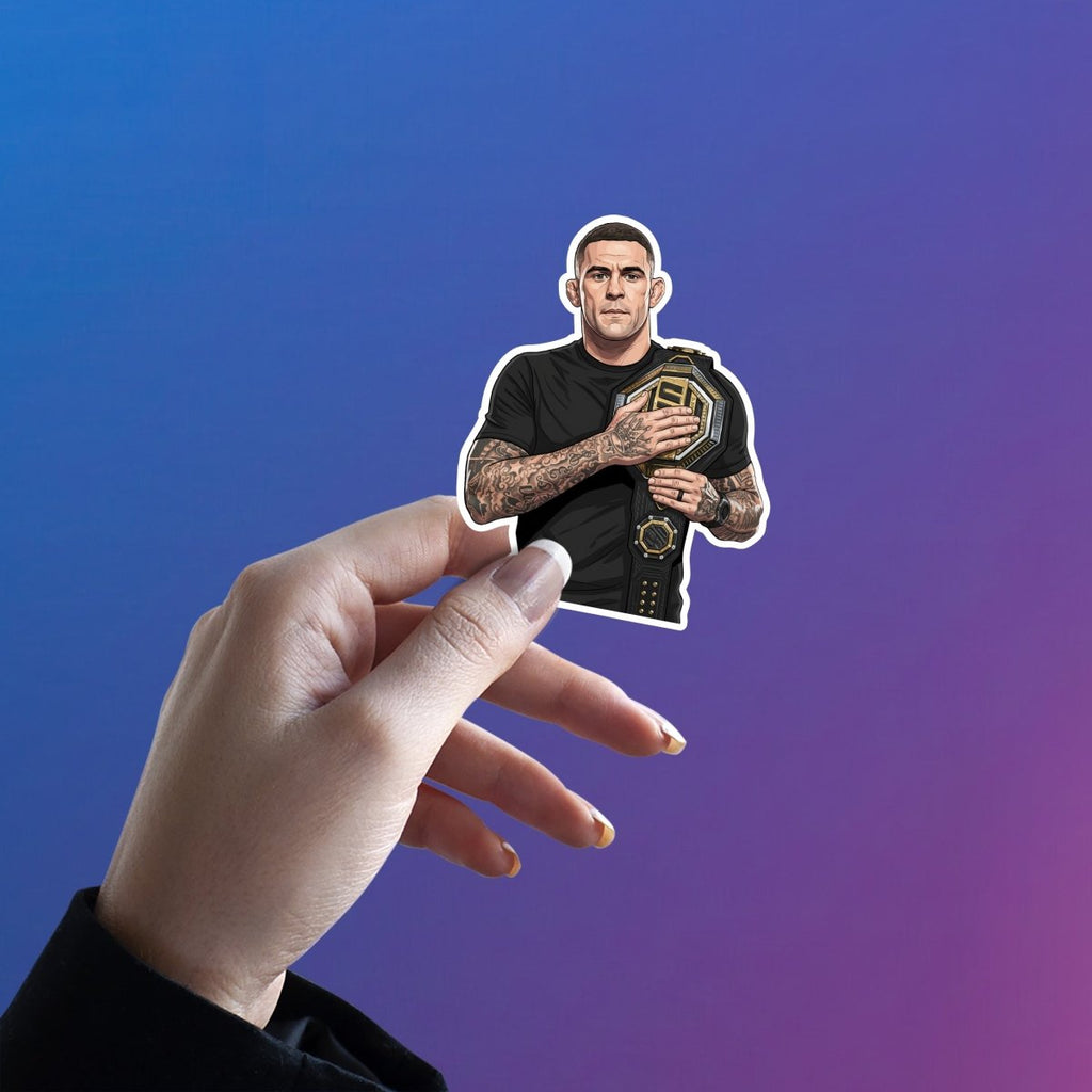 GOLD IN THE GRIP - DUSTIN POIRIER STICKER - stickyfunk premium stickers
