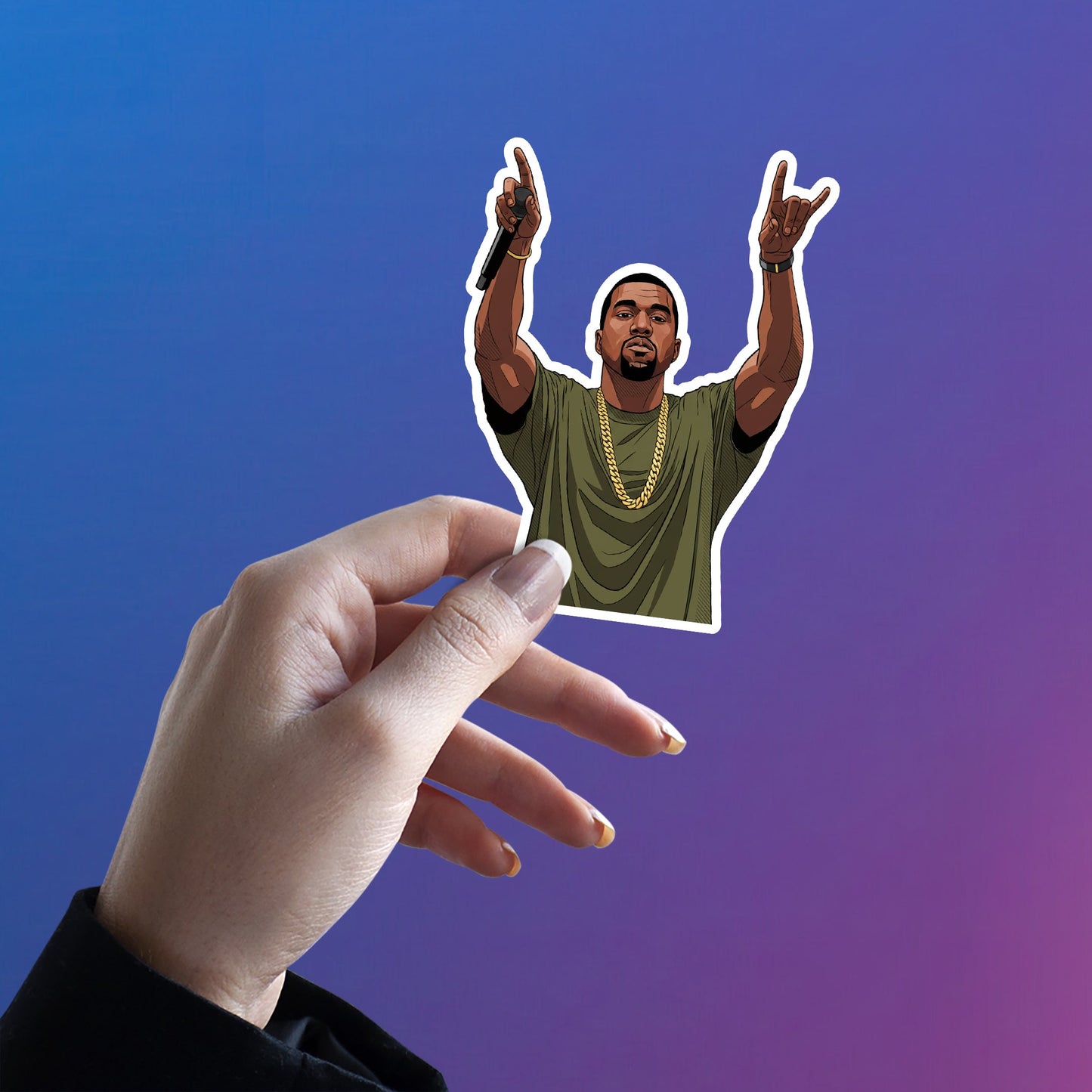 KANYE WEST - YEEZUS ON STAGE STICKER