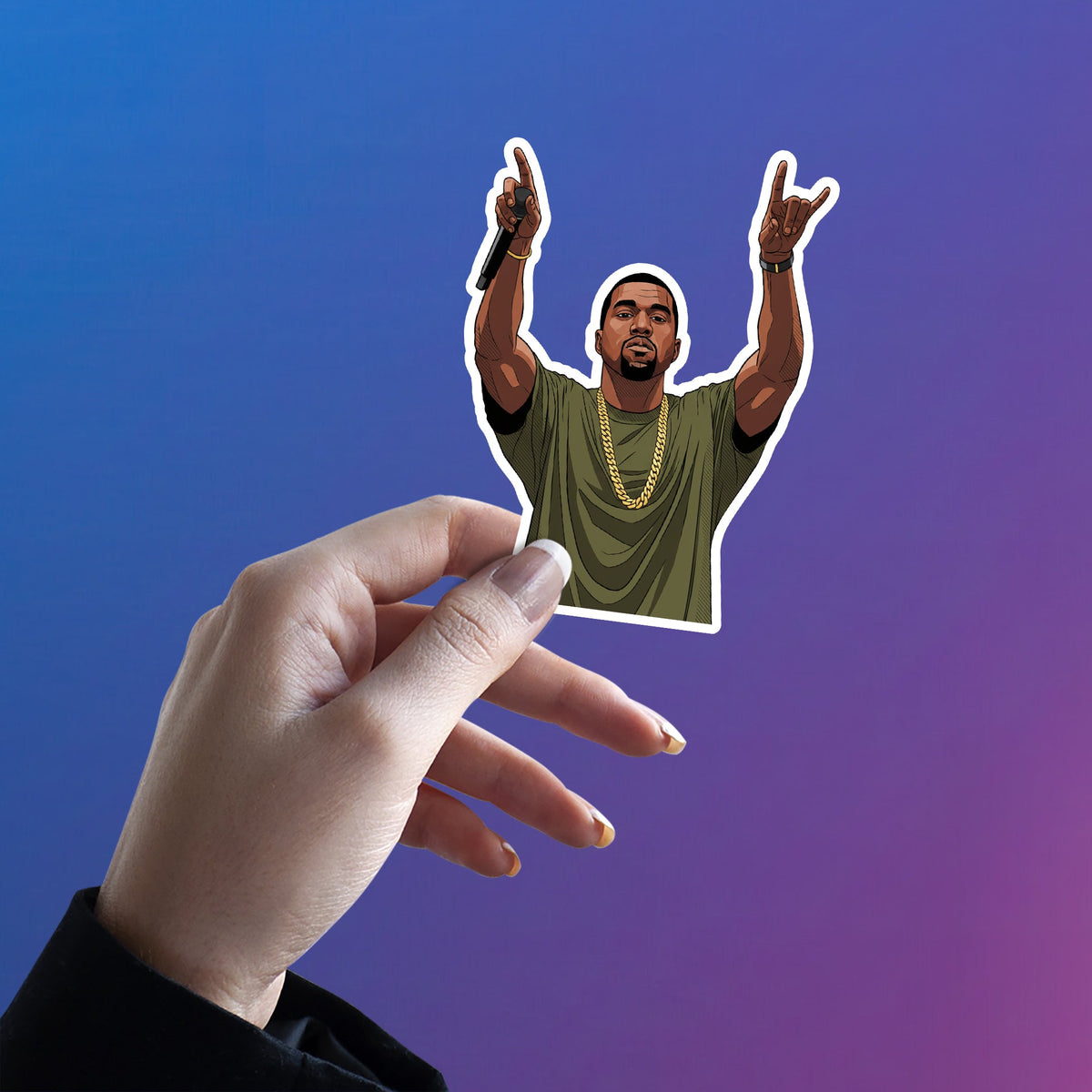KANYE WEST - YEEZUS ON STAGE STICKER
