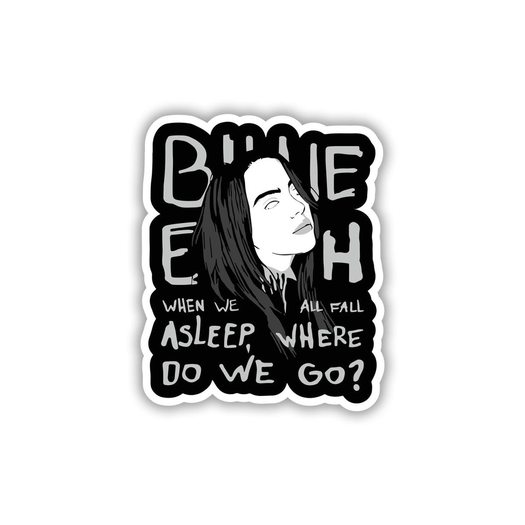 DEEP LYRICS, SHALLOW EXISTENCE STICKER - stickyfunk premium stickers
