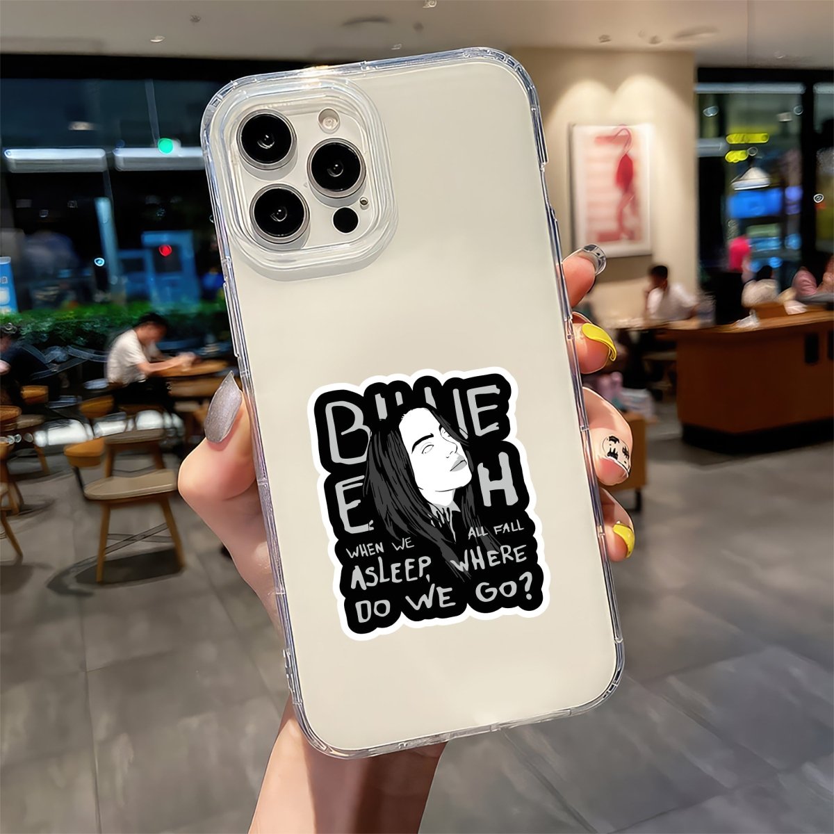 DEEP LYRICS, SHALLOW EXISTENCE STICKER - stickyfunk premium stickers