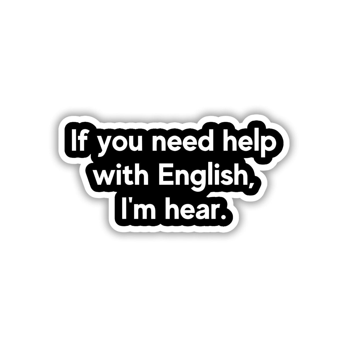 GRAMMAR POLICE OFF DUTY STICKER - stickyfunk premium stickers