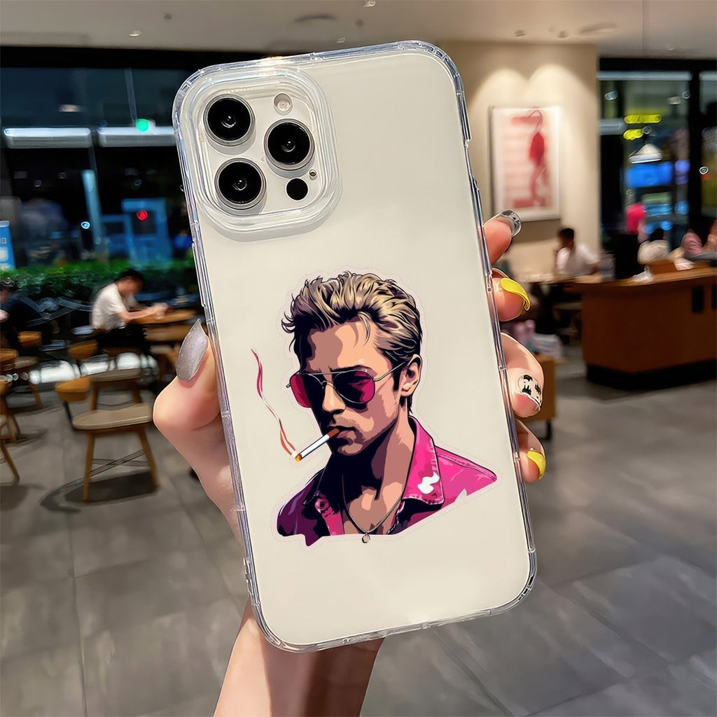 FIGHT CLUB TYLER DURDEN WITH CIGARETTE STICKER - stickyfunk premium stickers