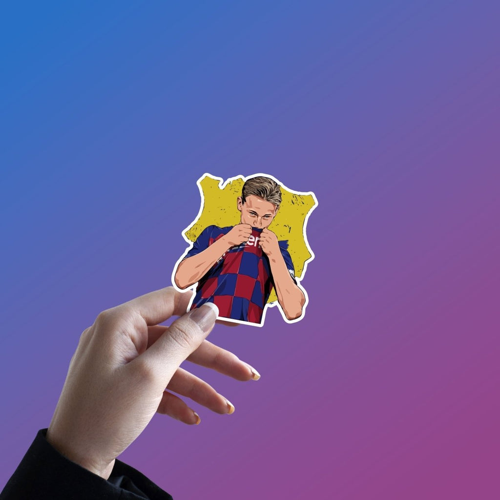 Frenkie de Jong STICKER - 2 - stickyfunk premium stickers