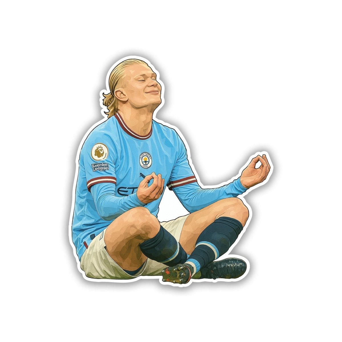 ERLING HAALAND | MANCITY STICKER - 5 - stickyfunk premium stickers