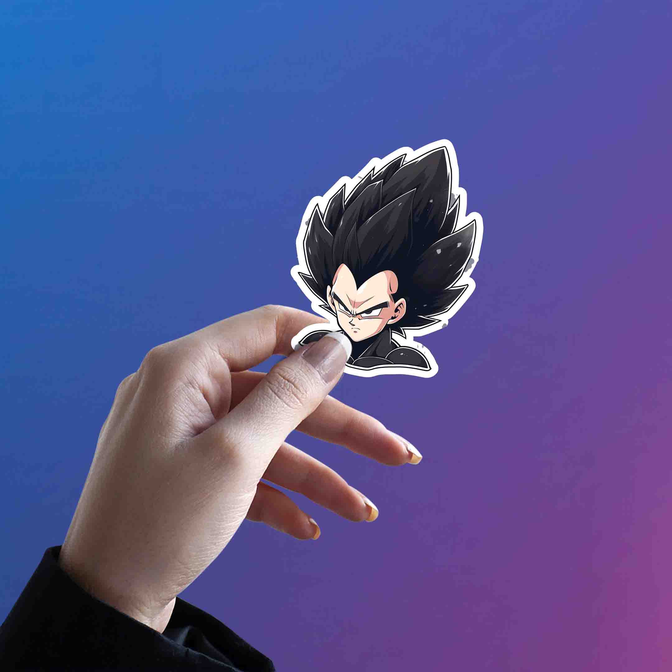 DRAGON BALL ANGRY VEGETA ANIME STICKER - stickyfunk premium stickers