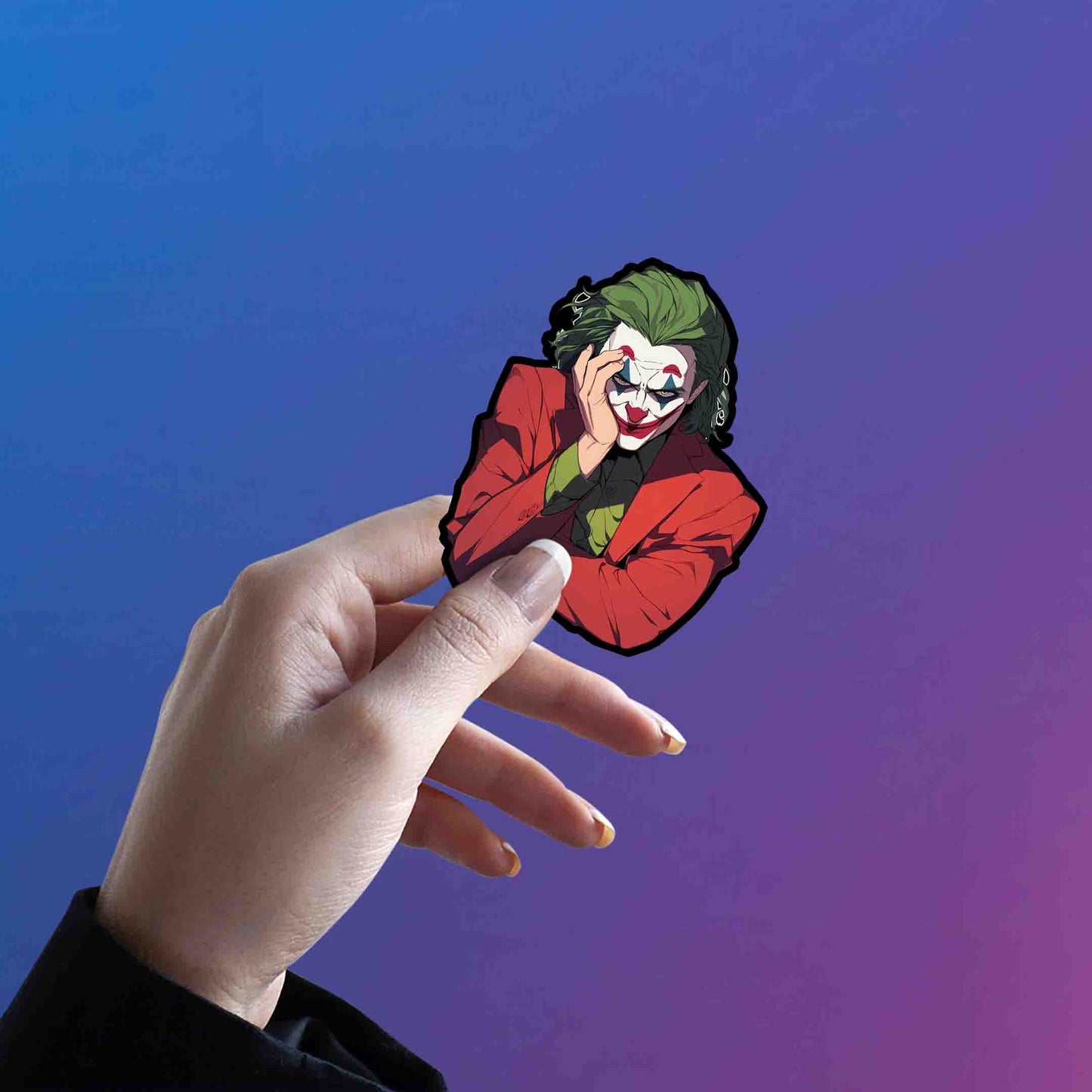 JOKER HAND-ON-FACE STICKER