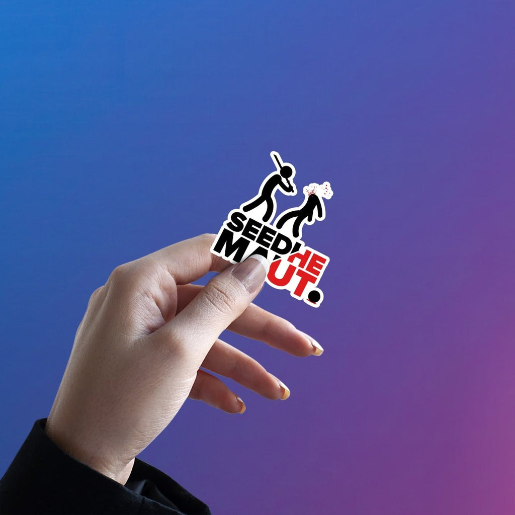 SAVAGE COMICS - SEEDHE MAUT STICKER - stickyfunk premium stickers