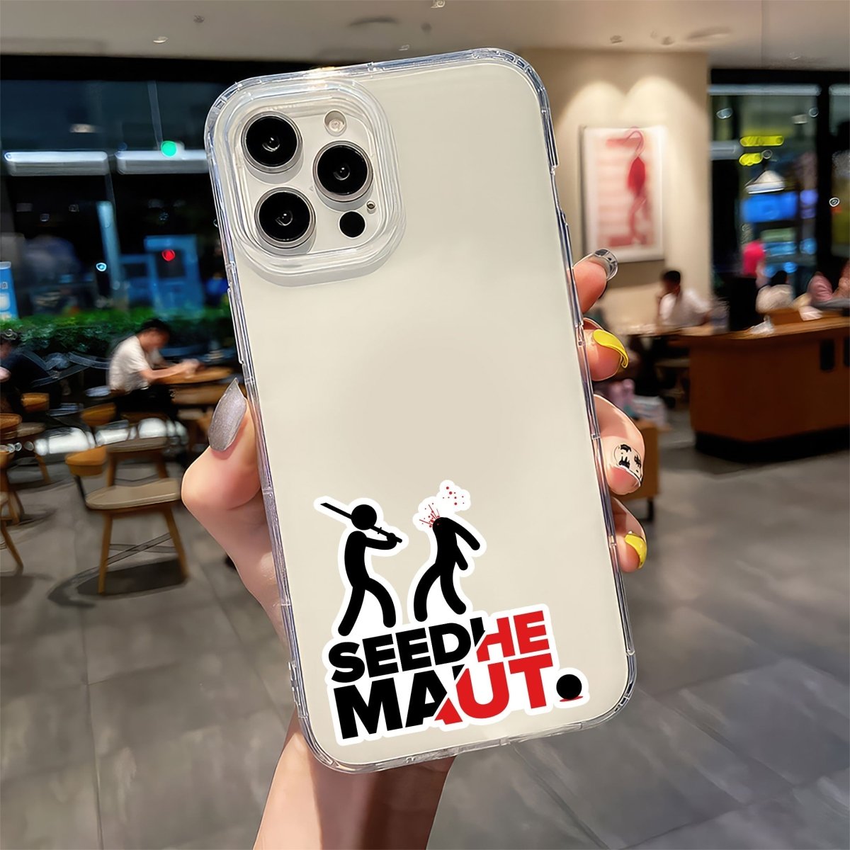 SAVAGE COMICS - SEEDHE MAUT STICKER - stickyfunk premium stickers