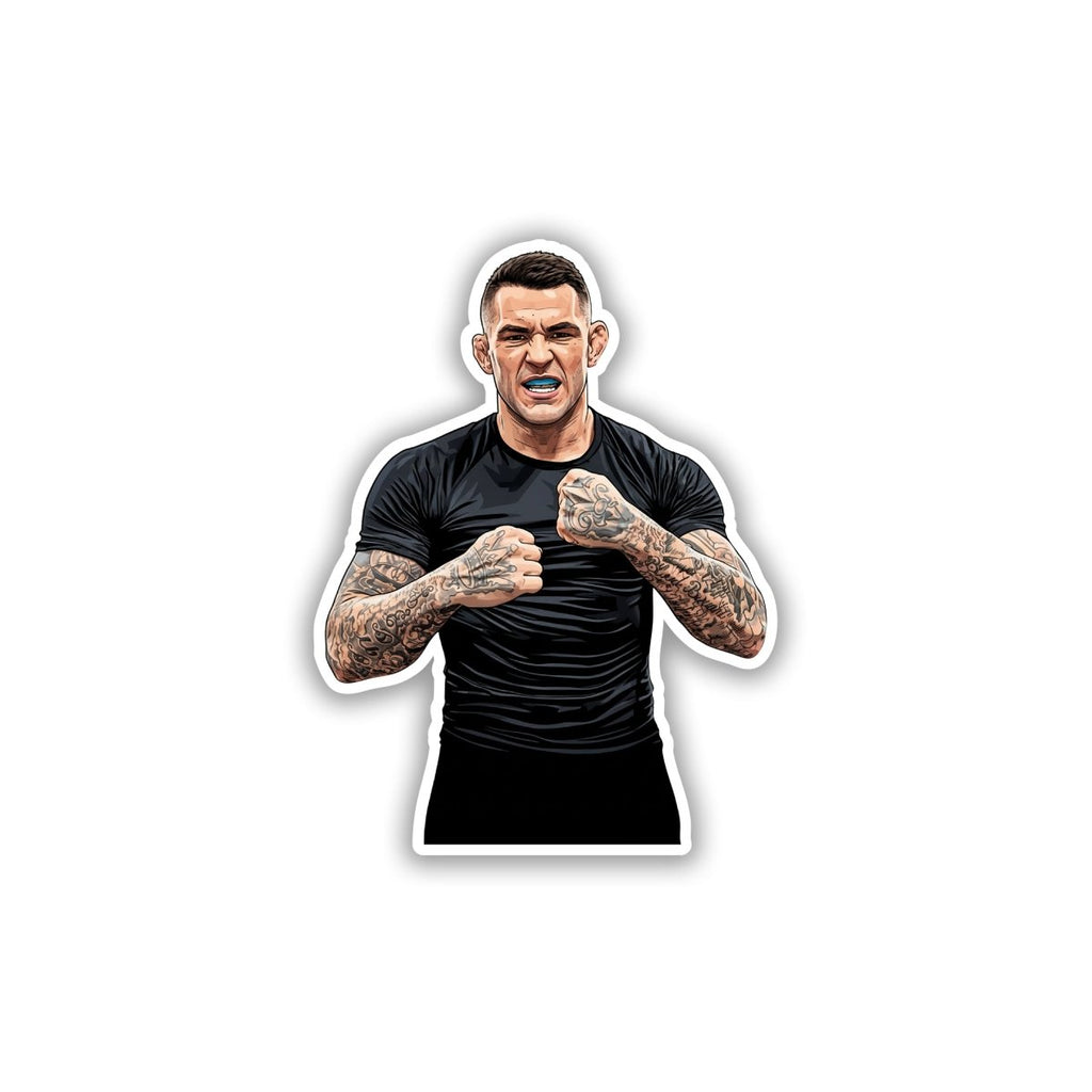 TATTOOED FURY - DUSTIN POIRIER STICKER - stickyfunk premium stickers