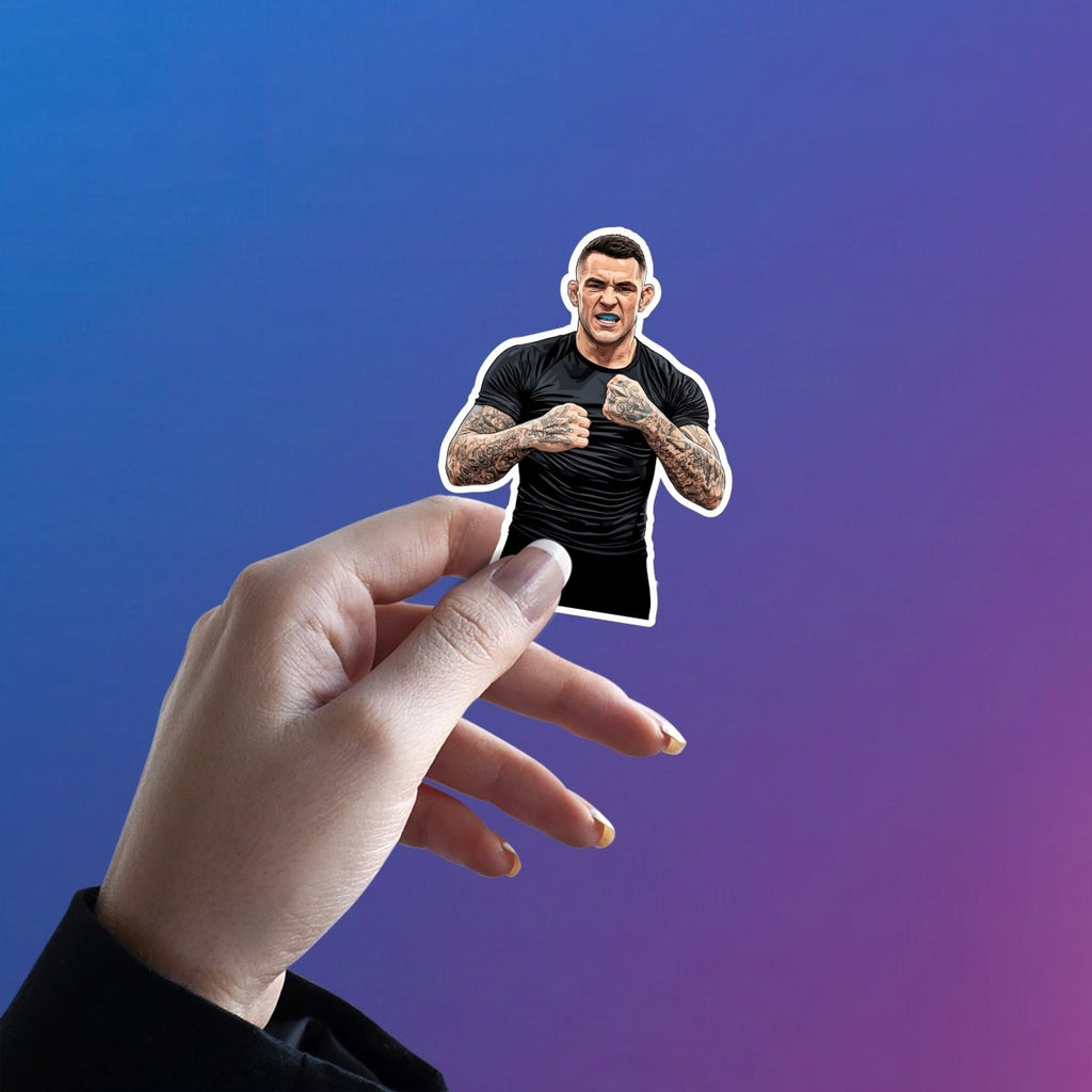 TATTOOED FURY - DUSTIN POIRIER STICKER - stickyfunk premium stickers