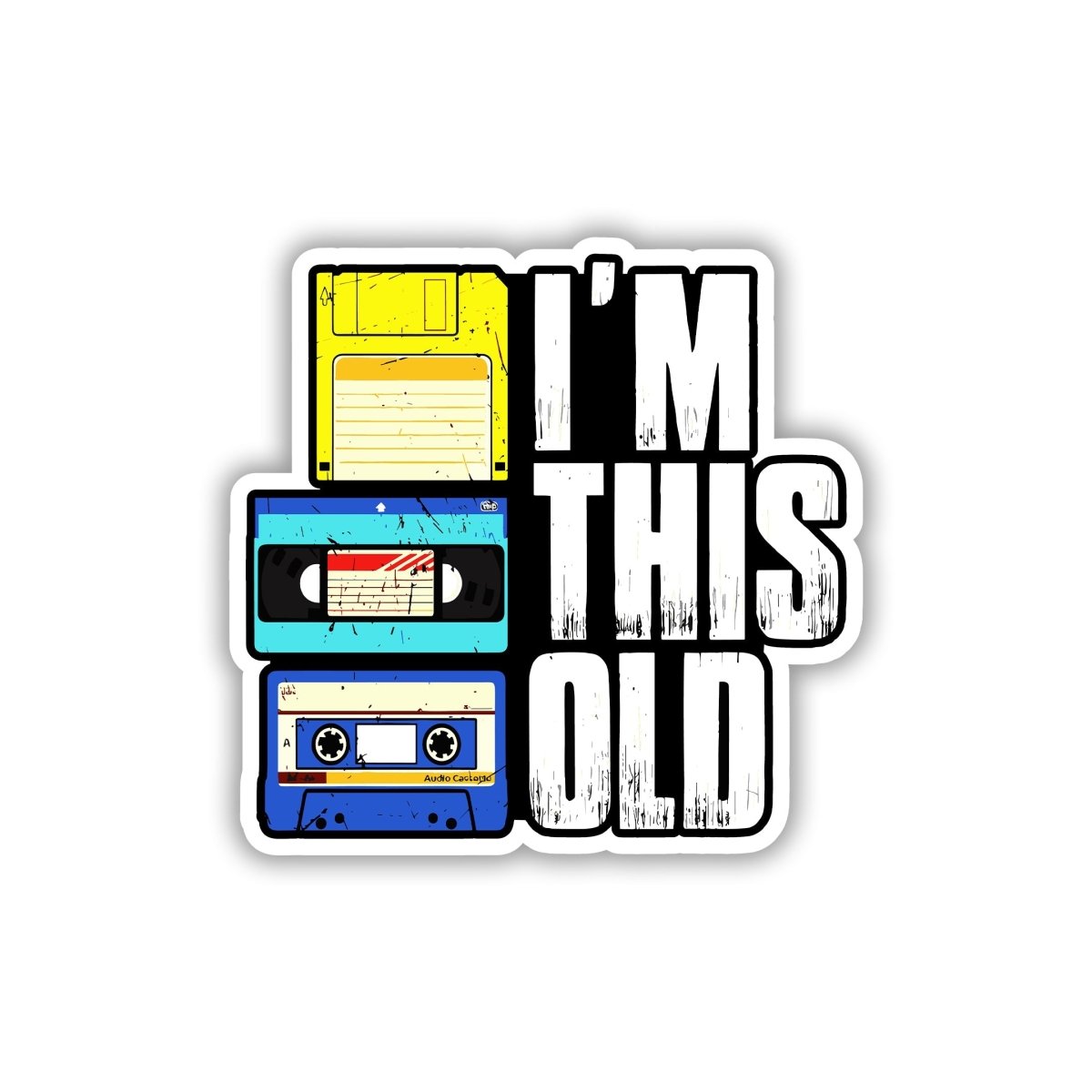 BACK WHEN WI - FI WAS A SOUND STICKER - stickyfunk premium stickers