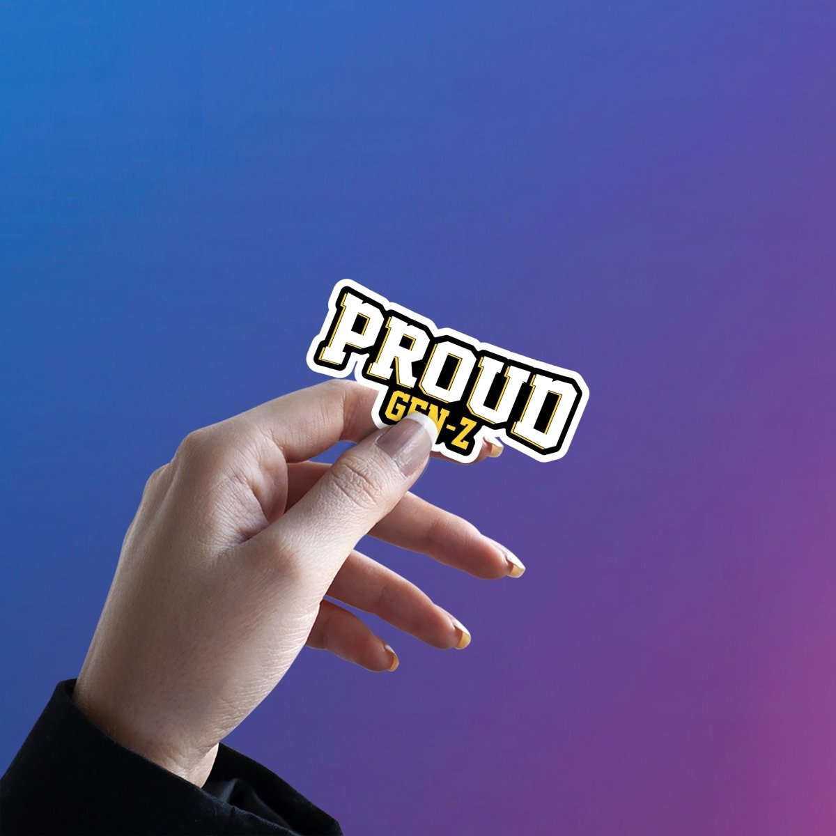 PROUD TO BE CONFUSED STICKER - stickyfunk premium stickers