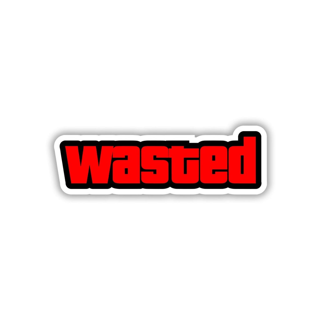 CONGRATULATIONS, YOU'RE WASTED STICKER - stickyfunk premium stickers