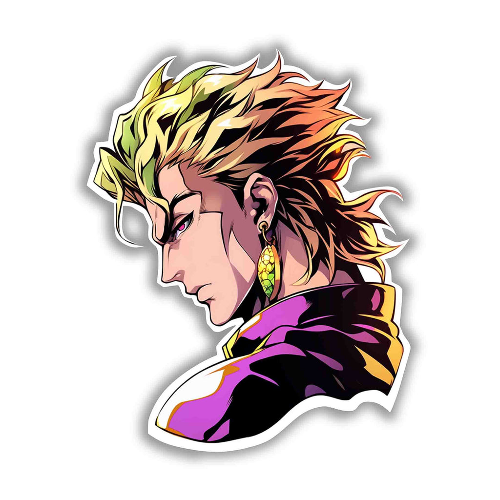 JOJO’S BIZARRE DIO BRANDO ANIME STICKER - stickyfunk premium stickers