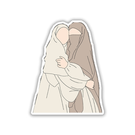 Muslim Girl Sticker - Hizab Sticker 1