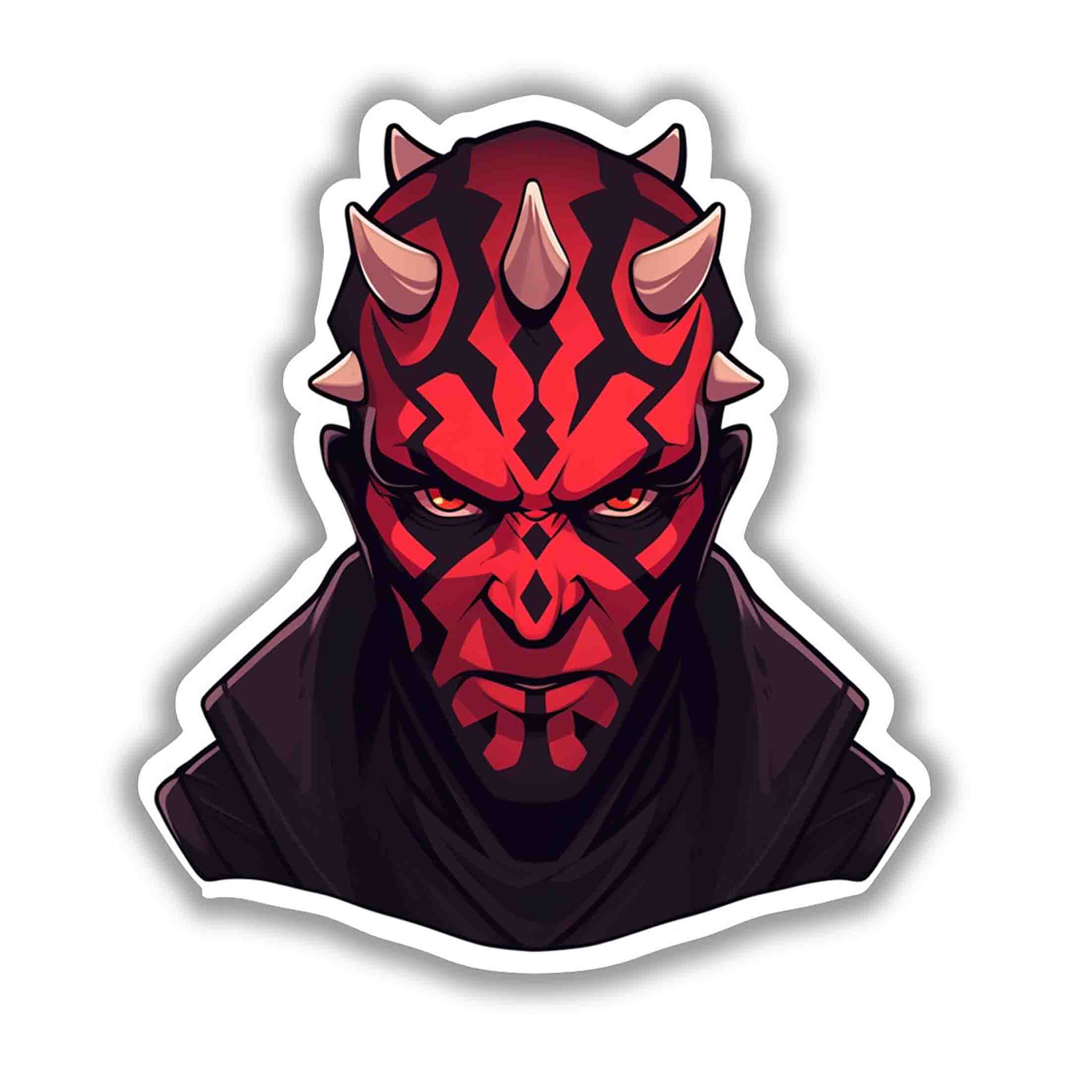 STAR WARS SERIOUS DARTH MAUL - stickyfunk premium stickers