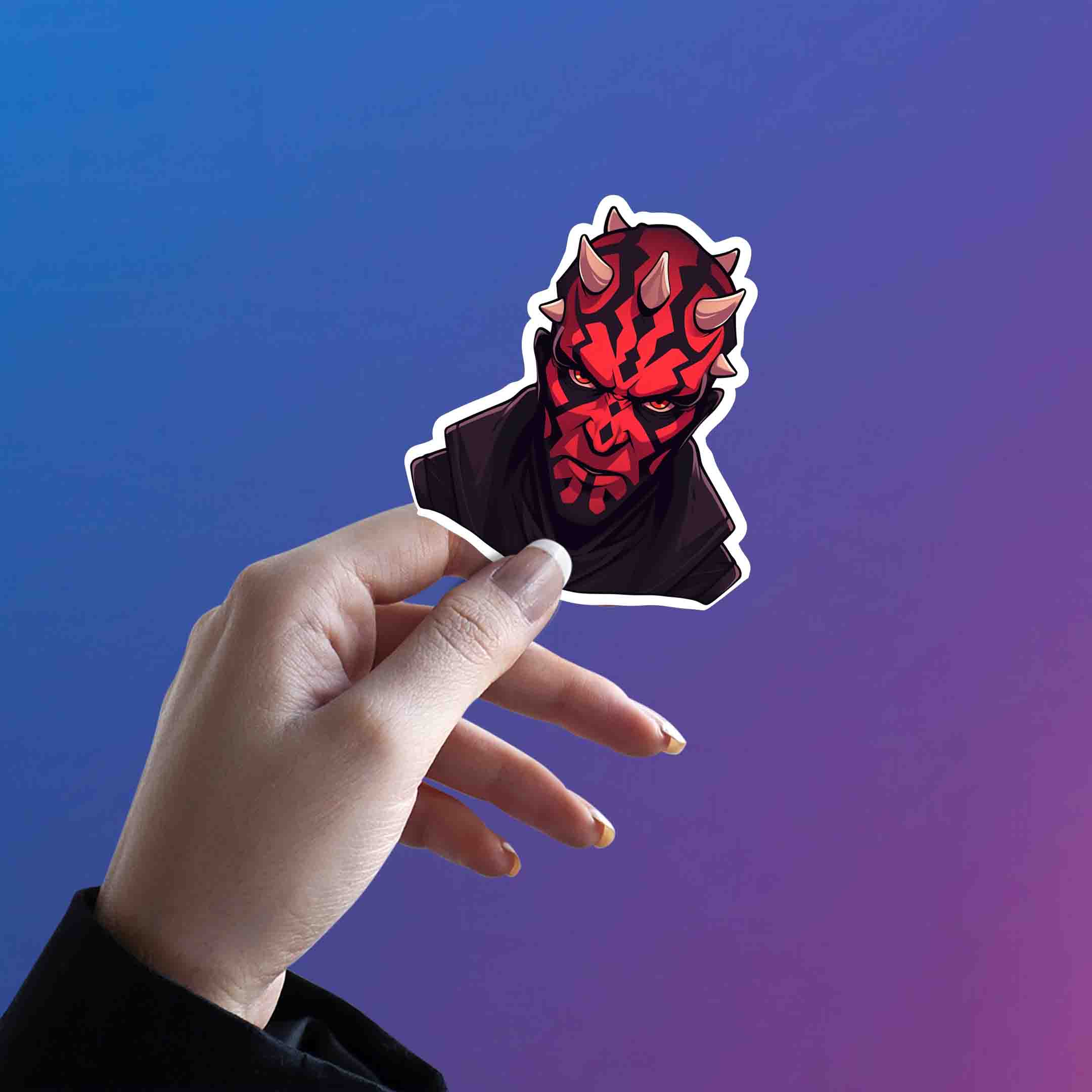 STAR WARS SERIOUS DARTH MAUL - stickyfunk premium stickers