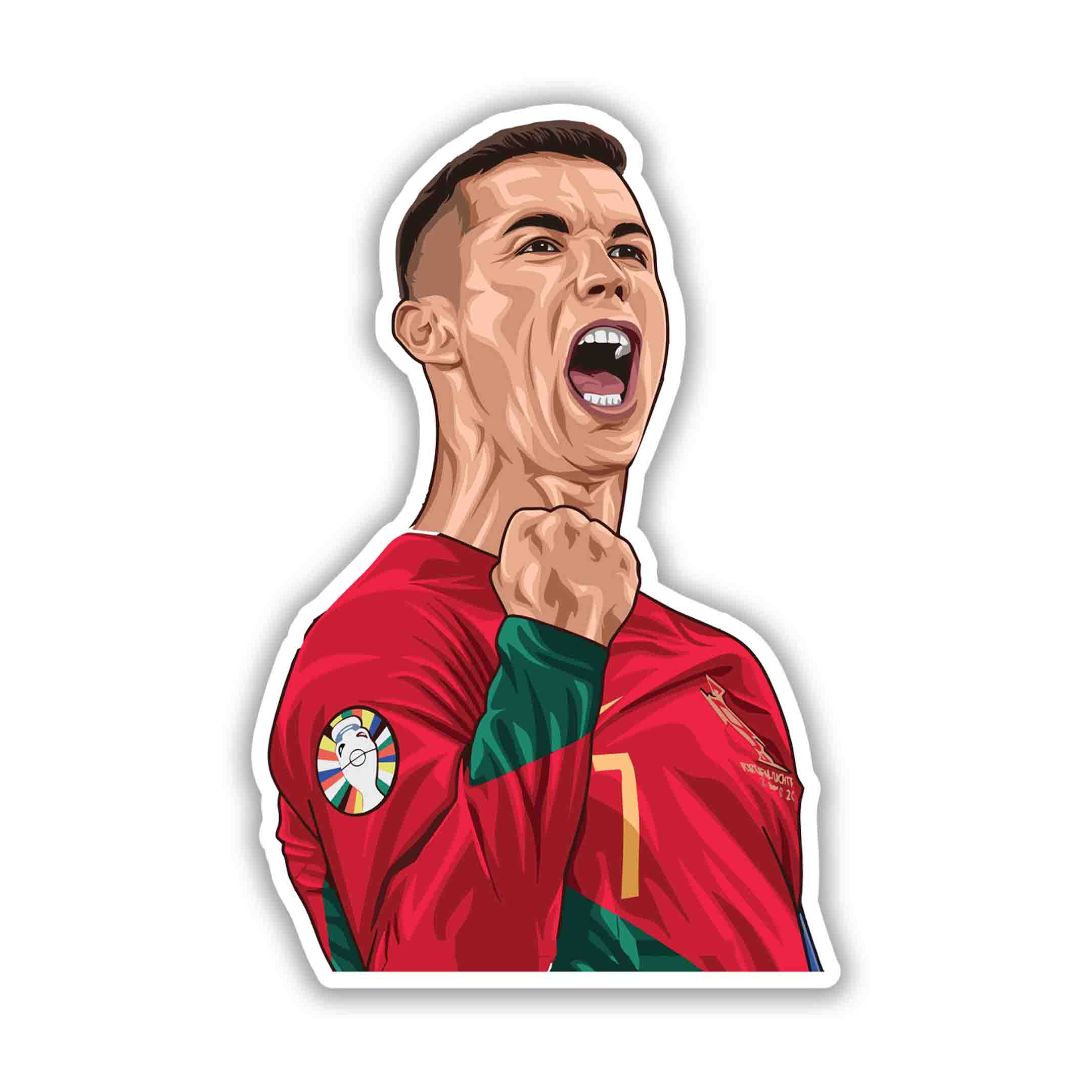 CRISTIANO RONALDO 10 - stickyfunk premium stickers