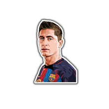 Barça Goal Machine Portrait – Robert Lewandowski Sticker